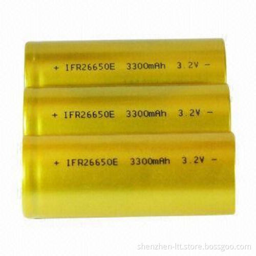 LiFePO4 Battery with 3,300mAh Capacity and 3.2V Voltage